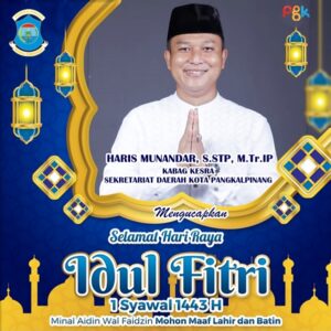 UCAPAN IDUL FITRI KABAG KESRA PEMKOT PANGKALPINANG