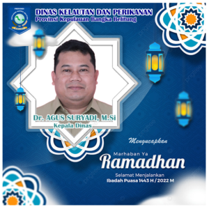 ucapan ramadhan 1443 h kepala DKP Prov Kep. Babel