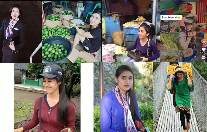 5 Penjual Sayur Cantik yang Bikin Geger Jagat Medsos, Salah Satunya `Mirip` Syahrini kilasbabel.com